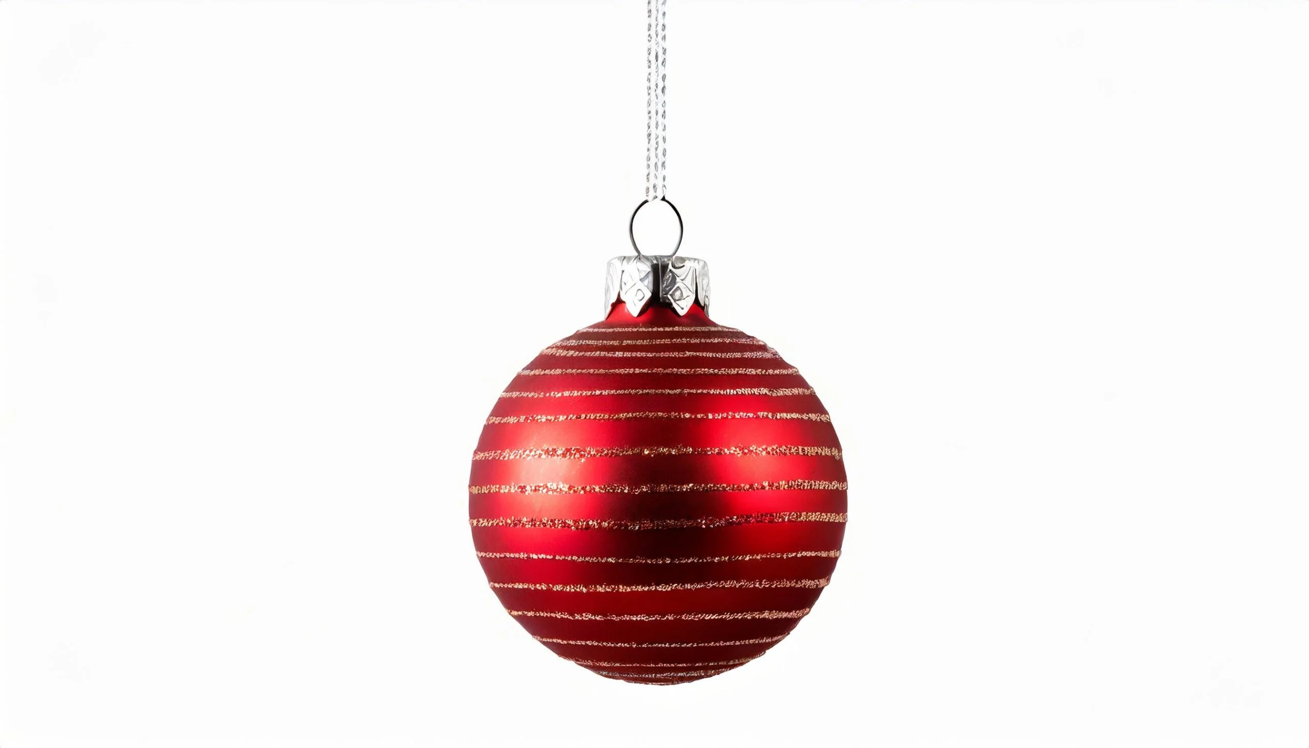 Boule de Noël rouge