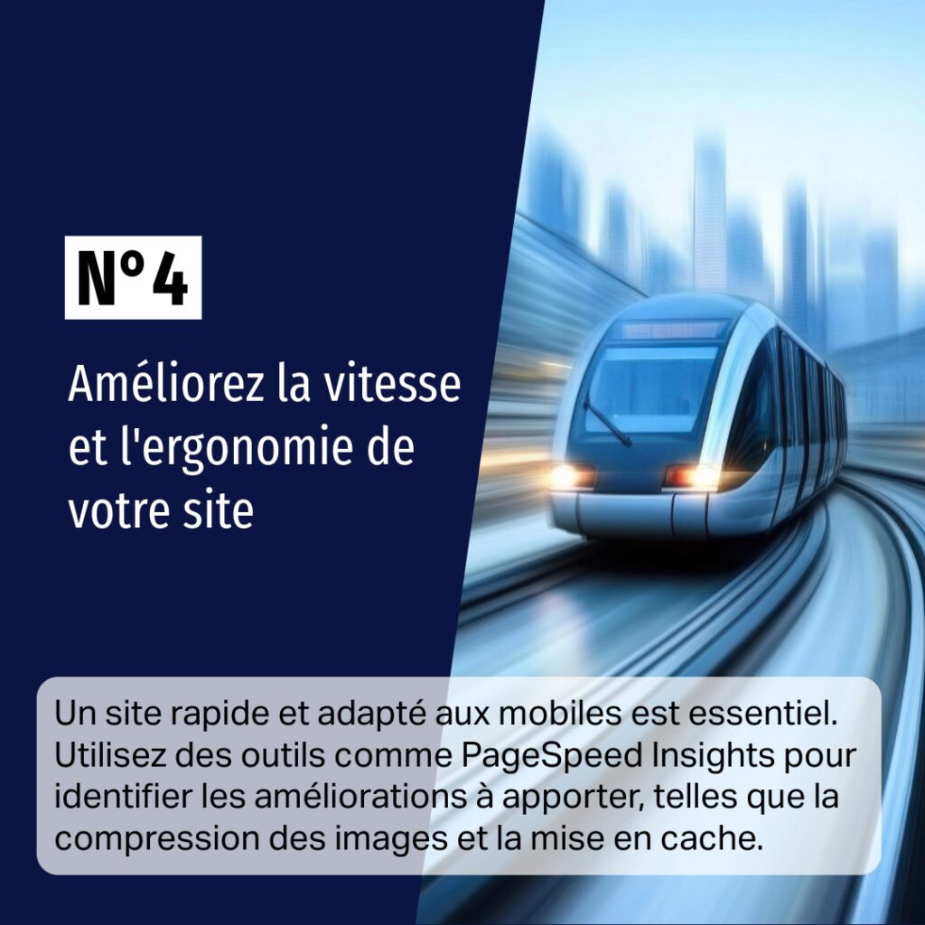 Diapositive N°4 - Améliorez la vitesse et l'ergonomie de votre site