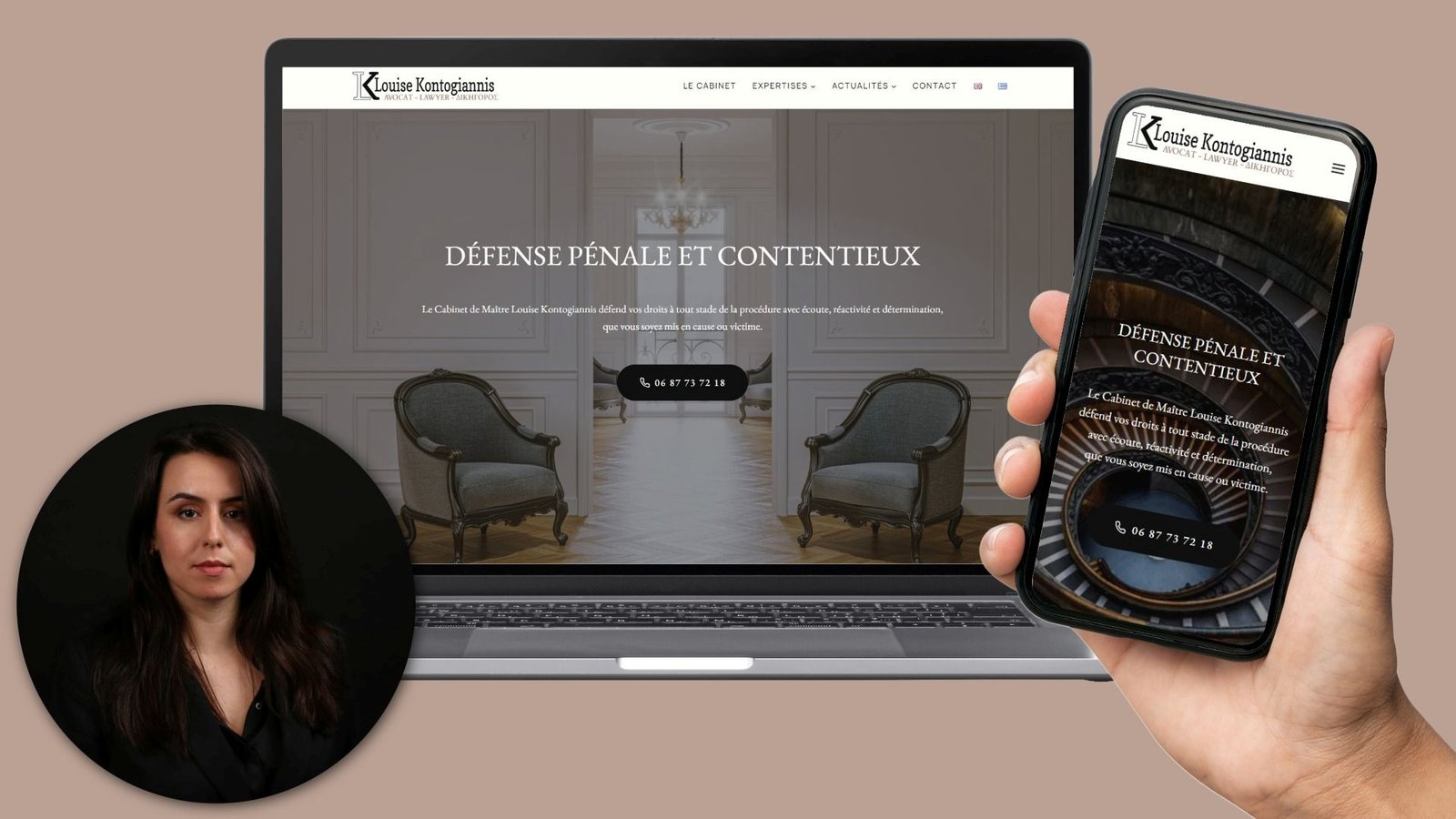 Visuel laptop et smartphone site kontogiannis-avocat.com