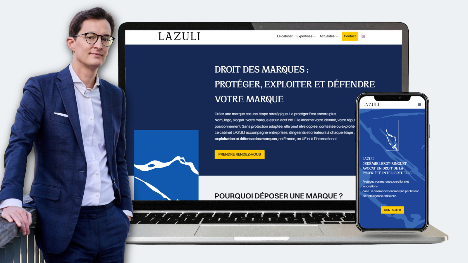 Screenshot site lazuli-avocat.com